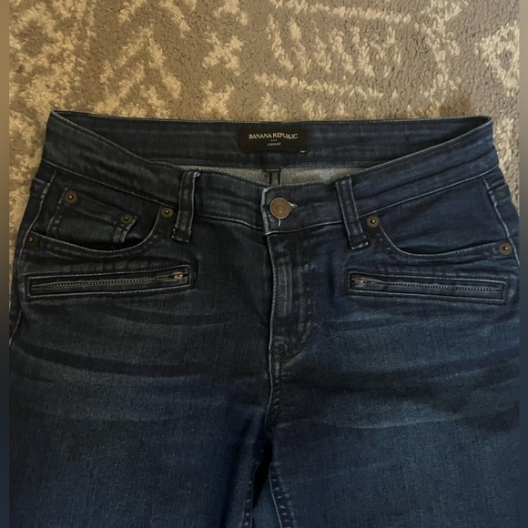 Women's banana republic Dark Blue Jeans size 4R/27 (P228) - Picture 4 of 7